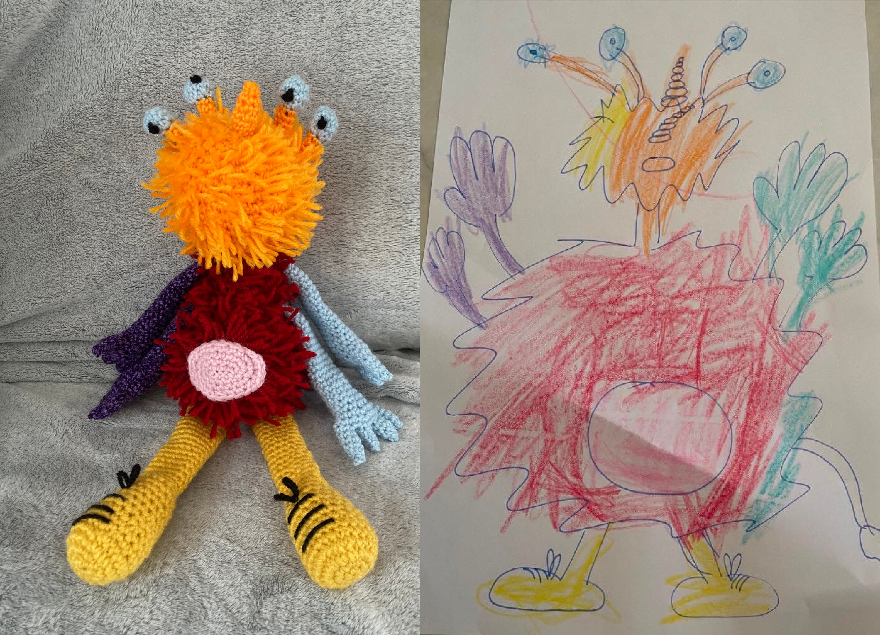 Design Your Own Stuffed Toy. Unique, Bespoke Memory Toys. Child Picture Made Into Toy