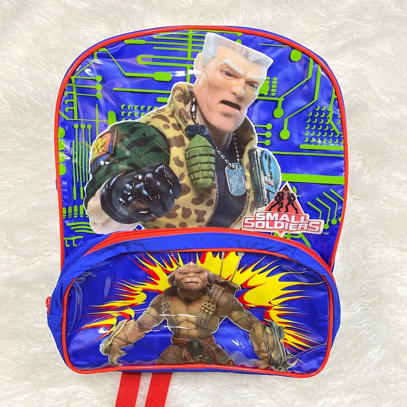 Vintage Small Soldiers Archer /& Chip Backpack Blue NWT 1998