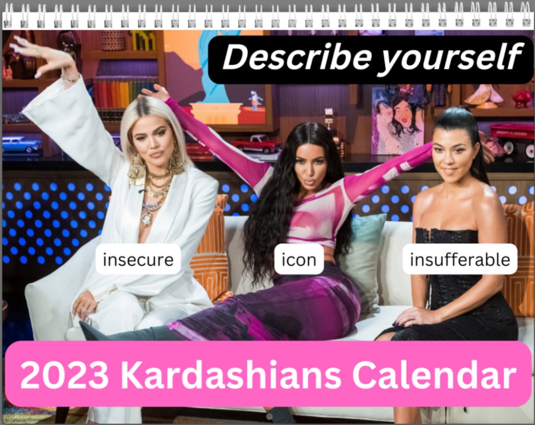 2023 Kardashians Calendar Etsy