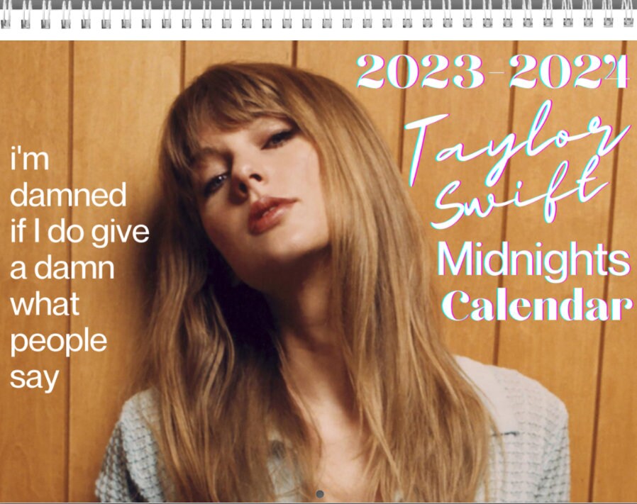 2023 2024 Taylor Swift Midnights Calendar Etsy