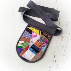 Gesteppte Kordelzugtasche, Pachwork-Tasche, Hüfttasche, Bauchtasche