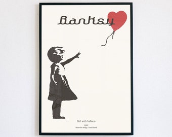 Banksy / stampa d'arte, arte della parete, poster, minimalista, download digitale
