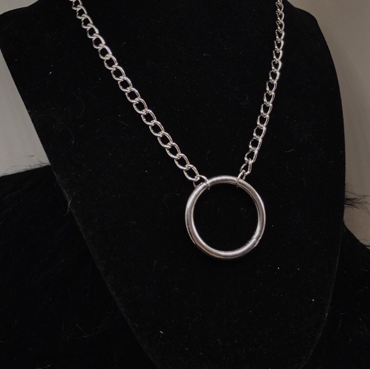 The Iconic Oring Necklace Aesthetic Hardware Jewelry Etsy