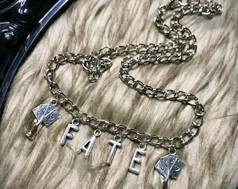 Hand of Fate chain | Aesthetic Streetwear Layering Stacking text Multipurpose jewelry | Gift Idea