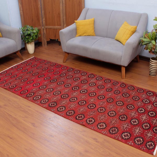 Red Rug Runner - Etsy