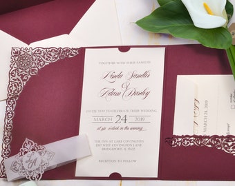 pocketfold wedding invitations