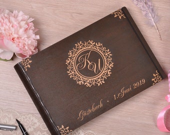 Photobooth guestbook. Rustic wedding guest book. Wood wedding guest book. Photobooth Guest book