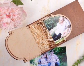 Photo box. wooden photo box. photographer gifts for wedding clients