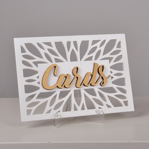 wedding cards sign, cards and gifts sign