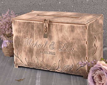 wedding card box rustic