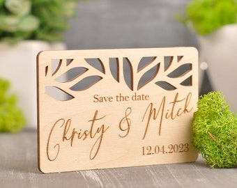 save the date cards, wedding magnet