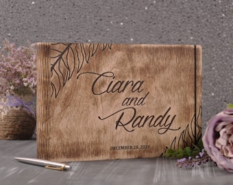 wedding guest book. photo guest book. rustic wedding guest book