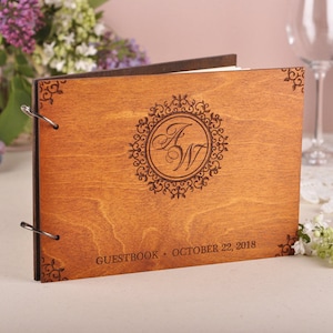 Hölzerne Hochzeit Gästebuch, livre de mariage