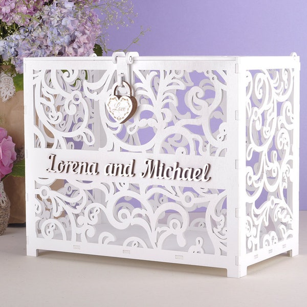 wedding card box, wedding card holder, wedding money box