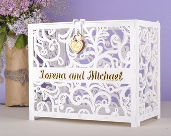 card box for wedding with lock, wedding card box, wedding money box, wedding card holder, card box with lock, wedding wish well