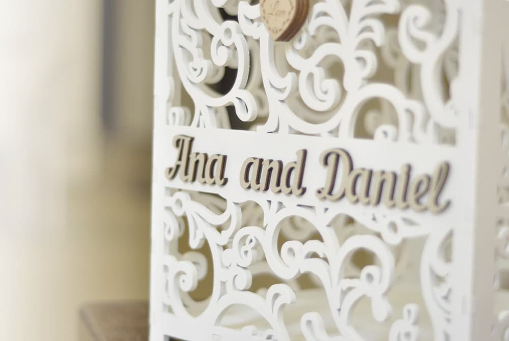 Wedding Card Box With Slot and Lock - Etsy
