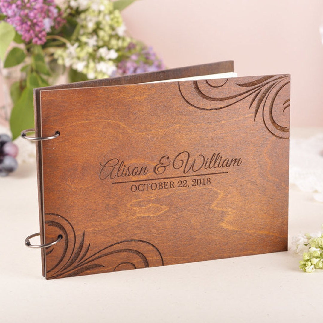 Libro Degli Ospiti Matrimonio In Legno A Forma Di Albero - Idea Regalo Alternativa, Decorazione Ricevimento