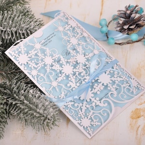 Winter wedding invitation