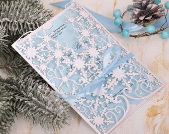 Winter wedding invitation