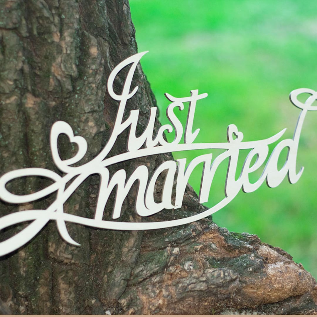 Wedding Sign Just Married - Etsy