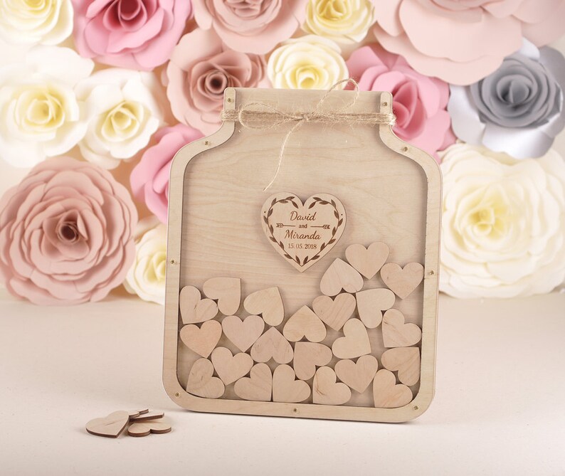 3d wedding guest book wedding drop box guest book alternative Etsy