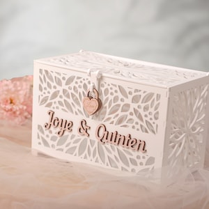 Hochzeitskartenbox mit Schloss. Hochzeitskartenhalter. Hochzeitsbriefkasten