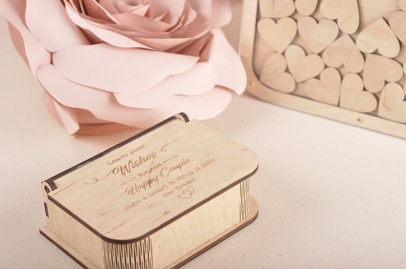 3d wedding guest book wedding drop box guest book alternative Etsy