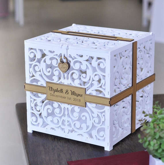 Diy Wedding Engagement Party Card Post Box Chest Tall Coloured
