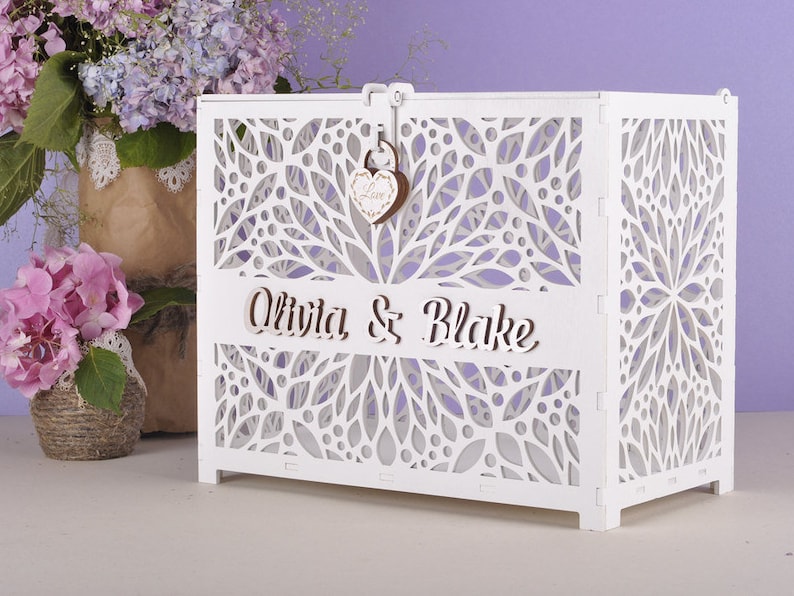 Buy Wedding Card Box With Lock. Wedding Card Holder. Wedding Post