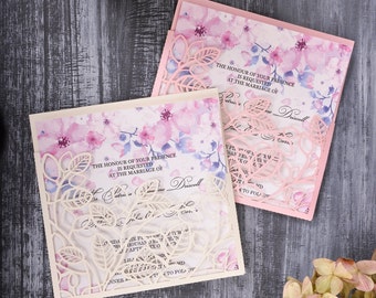 laser cut wedding invitations.
