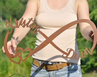 Custom Infinity wood sign. wedding sign infinity