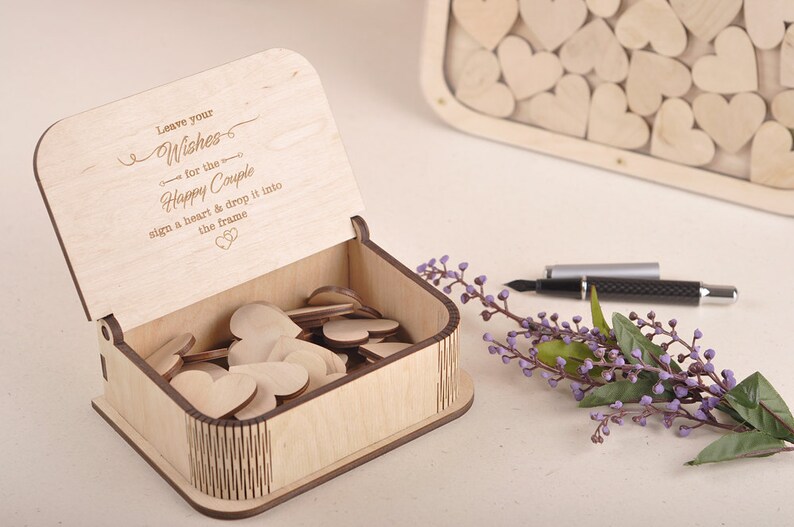 3d wedding guest book wedding drop box guest book alternative Etsy