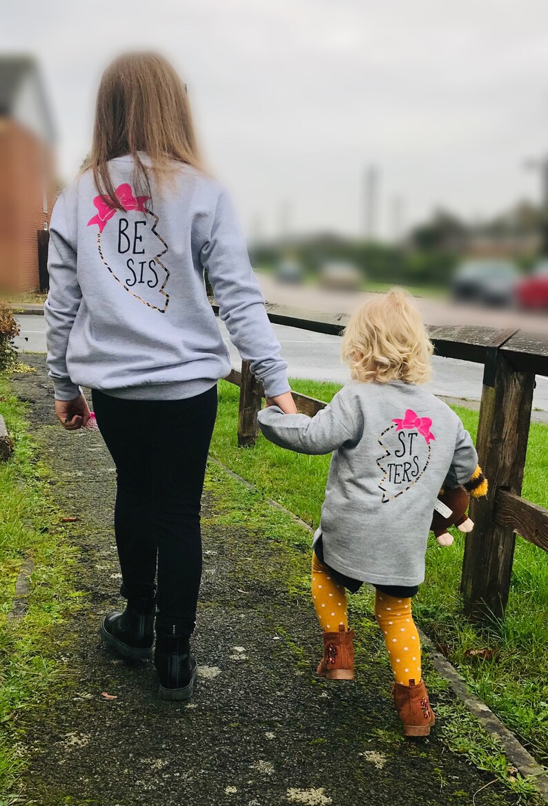 Matching Sweatshirt Sweater Jumper Best Sisters Friends Etsy