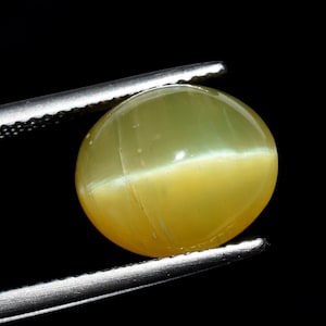 Beautiful Opal Cats Eye Oval Shape Opal Cats Eye Exactly Like A Cat Eye Precisely Cut Cabochon For Jewelry Making 10x12 mm OP-50