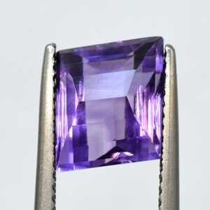 Natural Amethyst Checker Cut Loupe Clean Special Cut Precisely Cut Amethyst Loose Gemstone For Beautiful Jewelry Making 11x12.5 mm LQ-26