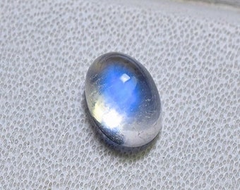 Flashy Natural Blue Moonstone 5x7 MM Precisely Shiny Blue Moonstone Loose Gemstone White Rainbow Making For Jewelry M-60