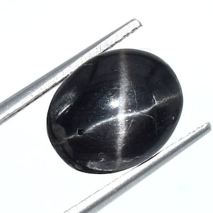 Natürlicher Diopside Schwarzer Stern Edelstein Oval Form Atemberaubender schwarzer Stern Lose Cabochon AAA Qualität Schwarze Stern Cabs zur Herstellung von Schmuck 9.x11 MM