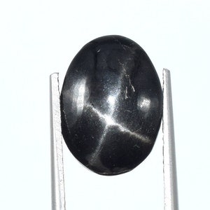 Natürlicher Diopsid Schwarzer Stern Edelstein Ovaler Schwarzer Stern Lose Cabochon AAA Qualität Schwarzer Stern Cabochon zur Schmuckherstellung 9,5x13 mm