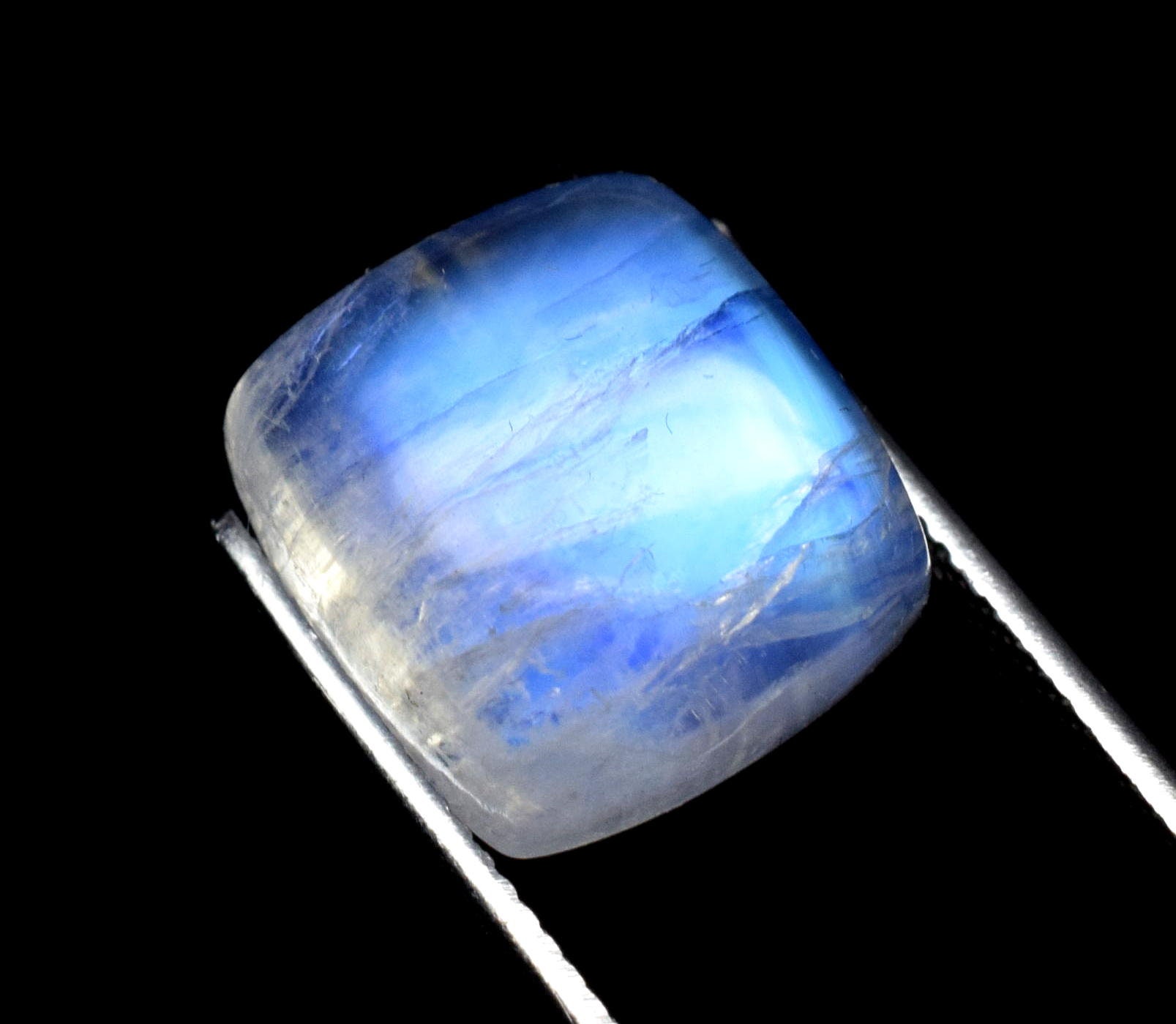 Flashy Natural Blue Moonstone 13X12.6 MM Precisely Shiny Blue Etsy