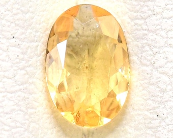 Natural Imperial Topaz Oval Cut Gemstone AAA Quality Orange And Golden Color Loose Stone Making Jewelry 4.5X6.6 MM 0.55 Carat IT-156