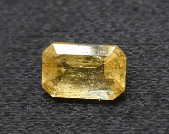 Imperial Topaz Loose Stone Natural Imperial Topaz Sherry 4x6 mm 0.70 carat Orange And Golden Yellow Color Gemstone for Custom Jewelry IT-89