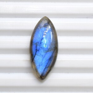 Flashy Natural Blue Labradorite 11x25 MM With Lighten Up Deep Blue Colors Labradorite Making Of Beautiful Pendent Loose Gemstone