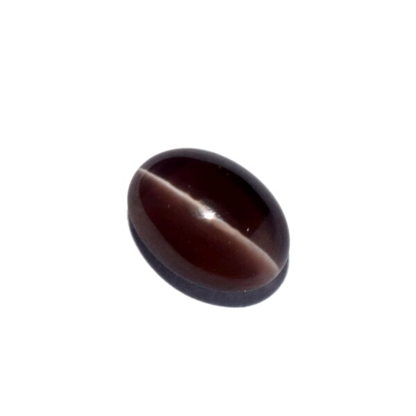 Amazing Black Cat Natural Sillimanite Catseye Dark black color Of  2.17 Carats 6.3x8.5 MM With a Sharp Ray of Eye SC-60