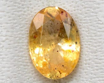 Imperial Topaz Rectangle Cut Gemstone AAA Quality Loose Stone Orange And Golden Color Making Jewelry 4.5X6.4 mm 0.61 Carat IT-179