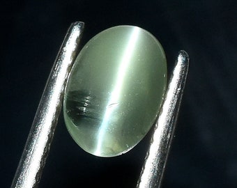 Top Quality Natural Chrysoberyl Cats Eye 5.5x7.7 MM 1.20 Carat Oval Shape Chrysoberyl Cats Eye Loose Gemstone For Making Jewelry Gift CE-475