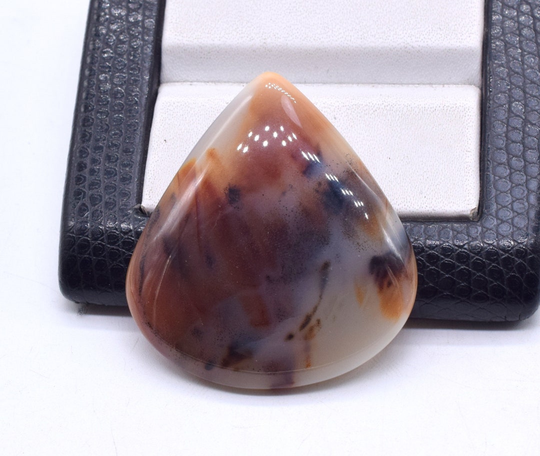 Cabochon Dentrite 13,40 Carats - Pierre Naturelle, Cabochon, Qualité Collection