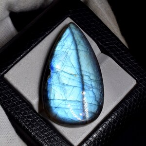 Flashy Natural Blue Labradorite 27x48 MM With Lighten Up Deep Blue Colors Labradorite Making Of Beautiful Pendent Loose Gemstone