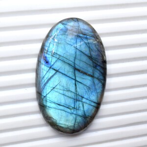 Flashy Natural Blue Labradorite 39x61 MM With Lighten Up Deep Blue Colors Labradorite Making Of Beautiful Pendent Loose Gemstone
