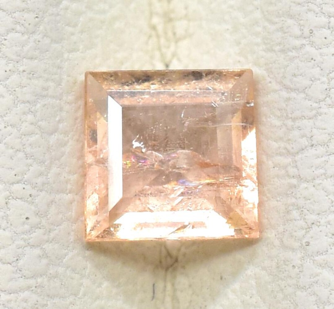 Sherry Orange Imperial Topaz: Square Cut Loose Gemstone, 0.49 Carat - Etsy