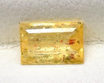 Natural Imperial Topaz Rectangle Cut Gemstone AAA Quality Loose Stone Orange And Golden Color Making Jewelry 3.5X5.5 mm 0.39 Carat IT-191